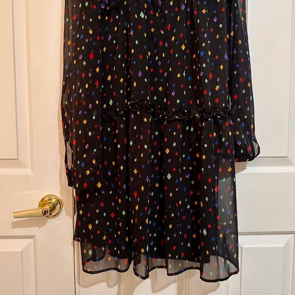 Eva Franco Augustina Yester Chiffon Confetti Dress, Size 10 - Picture 4 of 5